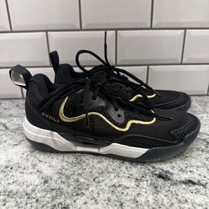 Avoli Womens 7‎ Volleyball Shoes Black Gold FA113-070 Athletic Court Sneakers